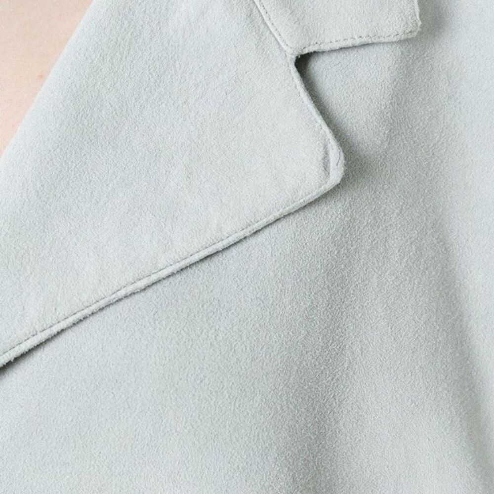 Kenzo Relaxed-Fit Suede Blouse - Picture 7 of 8